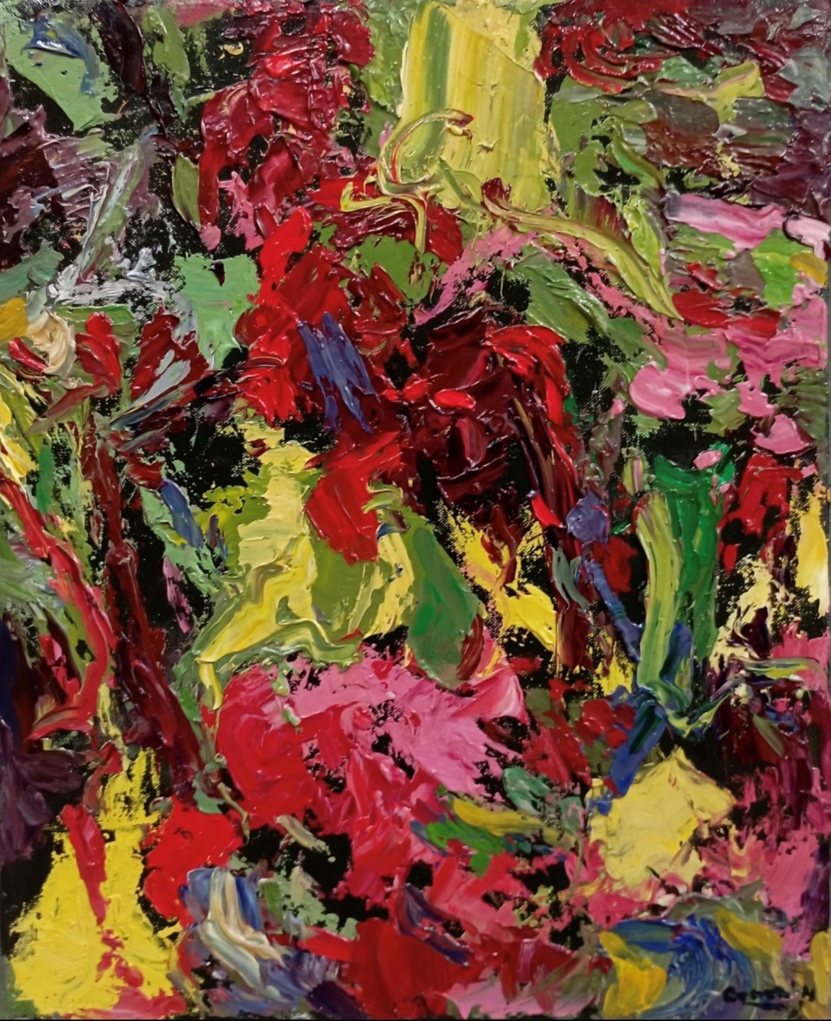 16 April 2025 - Guerrero Medina - Landscape, Spring 2023 - Oil on canvas 22 x 27