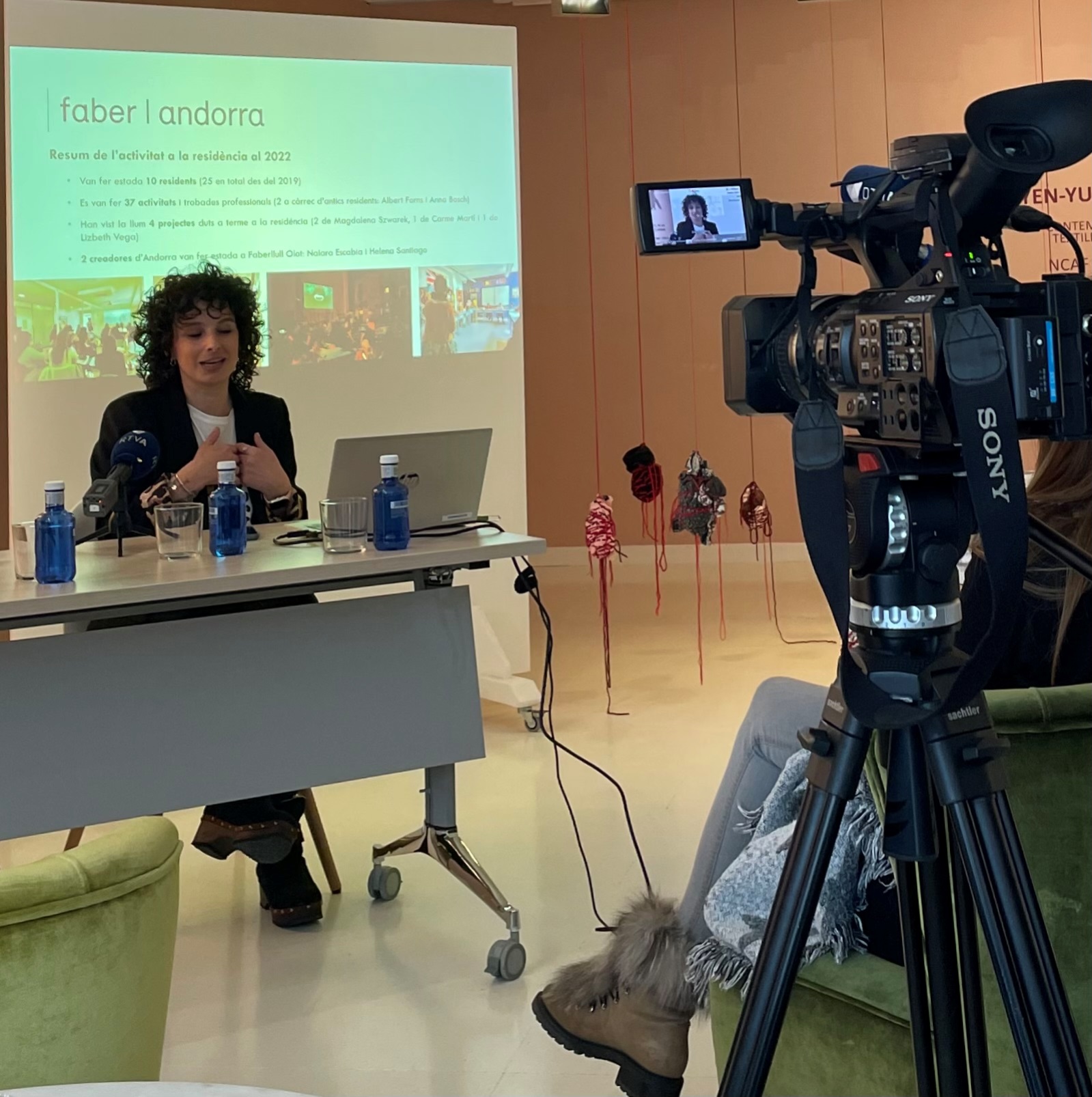 23 de febrer 2023 - Promoció cultural presenta el programa de residencies Faber Andorra 2023 a la galeria Taranmana